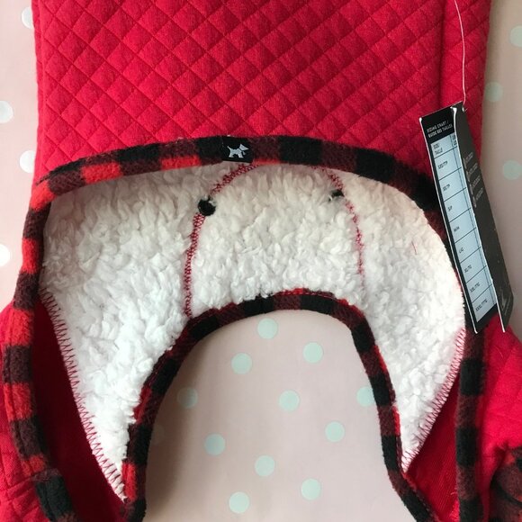 HOTEL DOGGY  JUMPSUIT/PAJAMAS Lined  Red  Size : S/P - Picture 7 of 9